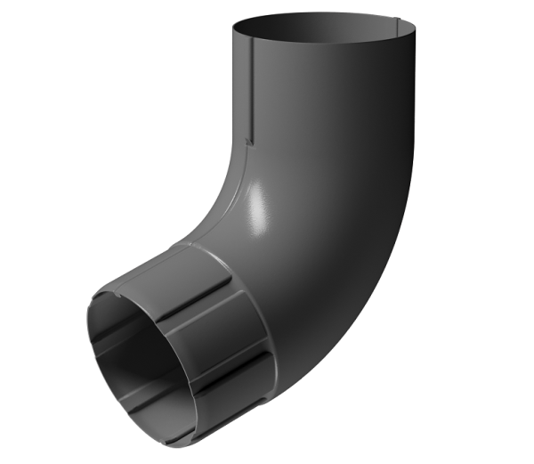 Колено 72° D90 Döcke STAL PREMIUM Графит, (RAL 7024) купить в Борисоглебске