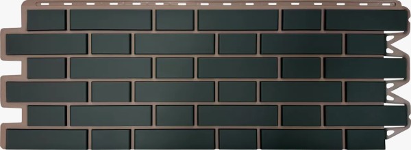 Фасадная панель Альта-Профиль, Кирпич Клинкерный, Графит купить в Борисоглебске