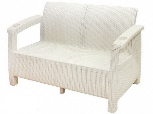 Двухместный диван Yalta Sofa Seаt белый купить в Борисоглебске