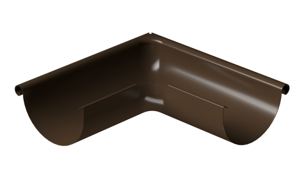 Угол внешний 90° D125 Döcke STAL PREMIUM Каштан, (RAL 8017) купить в Борисоглебске