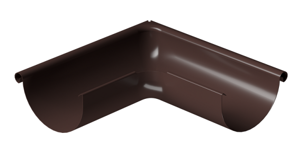 Угол внешний 90° D125 Döcke STAL PREMIUM Шоколад, (RAL 8019) купить в Борисоглебске