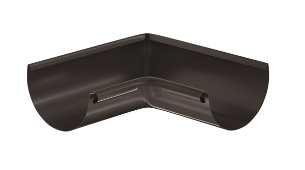 Водосток Aquasistem, система 125x90 - Угол желоба, внутренний 90° RR 32 Тёмно-Коричневый купить в Борисоглебске