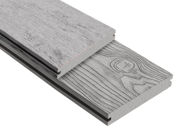 Террасная доска ДПК Outdoor 3D полнотелая STORM/OCEAN GREY серая микс купить в Борисоглебске