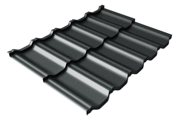 Металлочерепица модульная Квинта Uno Grand Line c 3D резом 0,5 GreenСoat Pural Matt RR2Н3 (RAL 7016 антрацитово-серый) купить в Борисоглебске