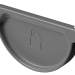 Заглушка желоба D125 Döcke STAL PREMIUM Графит, (RAL 7024) купить в Борисоглебске