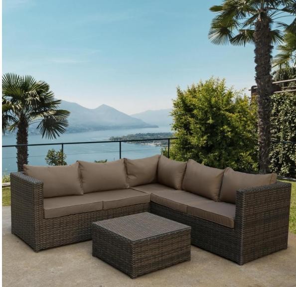 Комплект мебели AFINA плетеной из иск. ротанга YR825A Brown/Beige купить в Борисоглебске