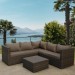 Комплект мебели AFINA плетеной из иск. ротанга YR825A Brown/Beige купить в Борисоглебске