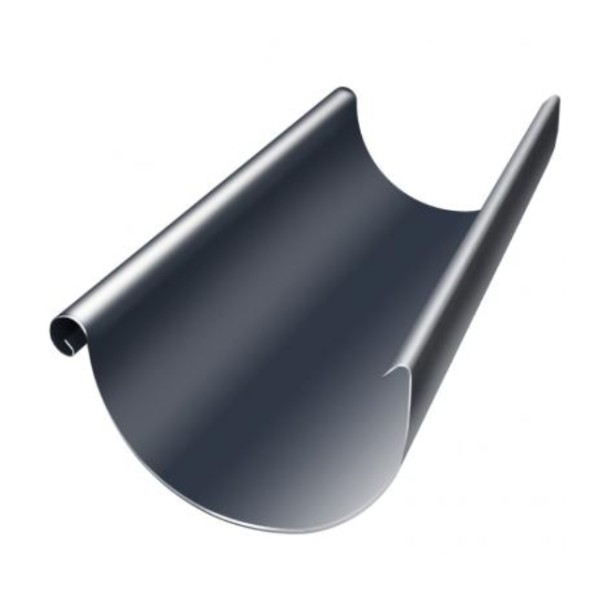 Водосток Grand Line 150x100 – Полукруглый желоб 3 метра RAL 7024 купить в Борисоглебске