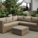 Комплект мебели AFINA плетеной из иск. ротанга YR825B Beige купить в Борисоглебске