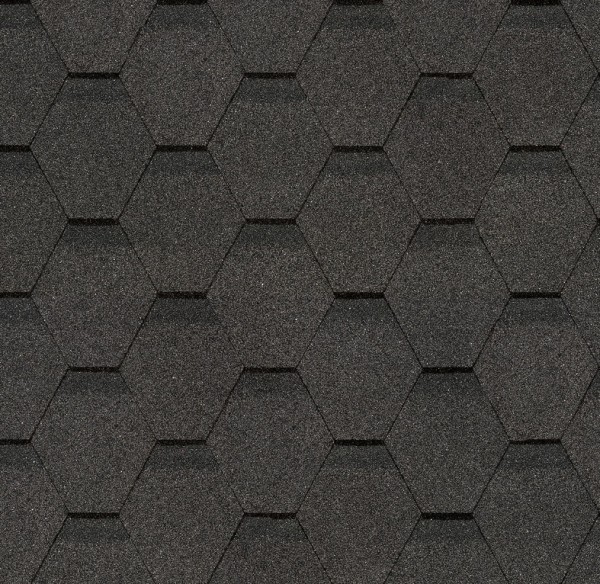 Гибкая черепица Docke, коллекция Шестигранник Серый купить в Борисоглебске