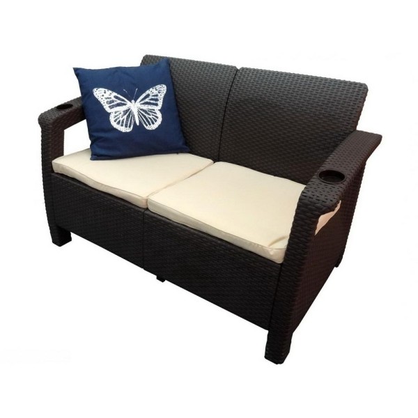 Двухместный диван Yalta Sofa Seаt венге купить в Борисоглебске