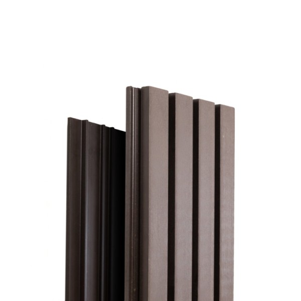 Фасадная доска Ecodecking Техно реечная 200х26х3000 Венге купить в Борисоглебске