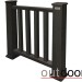 Ограждение из ДПК Outdoor Классик 3D STORM чёрный купить в Борисоглебске