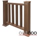 Ограждение из ДПК Outdoor Классик 3D STORM коричневый микс купить в Борисоглебске
