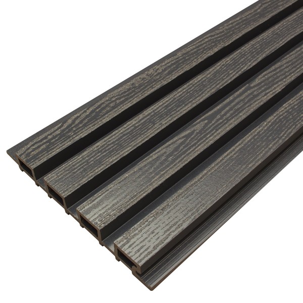 Фасадная доска из ДПК Faynag Wood Рейка Мокрый Асфальт купить в Борисоглебске