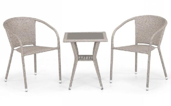 Комплект плетеной мебели AFINA из иск. ротанга T25C/Y137C-W85 Latte 2Pcs купить в Борисоглебске