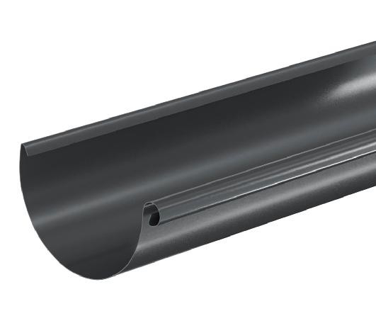 Водосток Aquasistem, система 125x90 - Водосточный желоб 3.00м RAL 7024 Тёмно-серый купить в Борисоглебске
