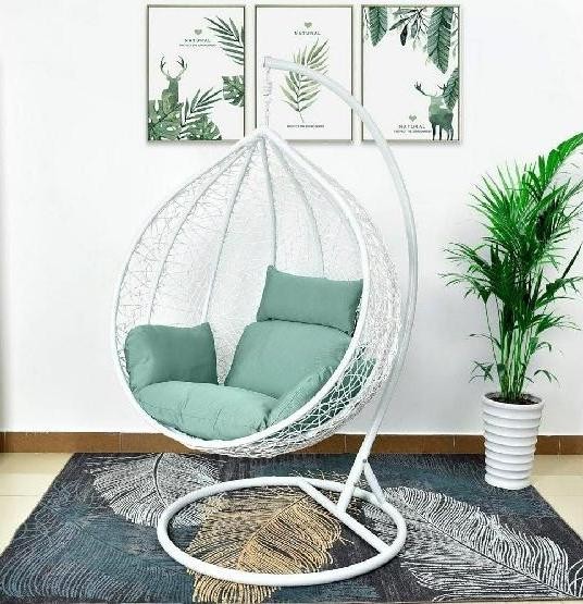 Кресло Подвесное из искусственного ротанга AFM-168A-XL White/Green купить в Борисоглебске