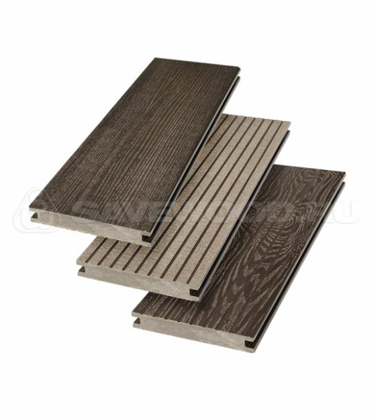 Террасная доска SW Fraxinus (R) полнотелая «SaveWood» Темно-коричневый купить в Борисоглебске