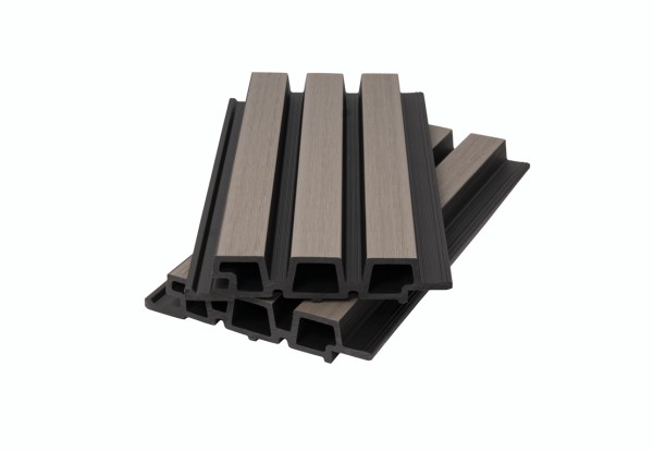 Фасадная панель брусковая двухцветная co-extrusion, snow mix купить в Борисоглебске