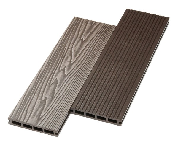 Террасная доска ДПК NanoWood двусторонняя New 3D тиснение + вельвет Венге купить в Борисоглебске