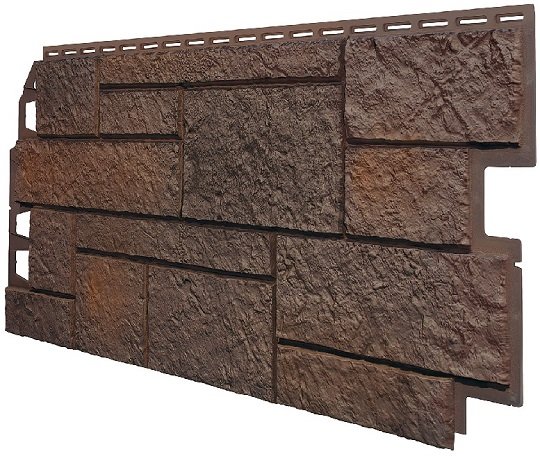 Фасадная панель VOX Sandstone (Сандстоун) темно коричневый купить в Борисоглебске
