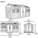 Сарай пластиковый LifeTime 15x8 DD купить в Борисоглебске