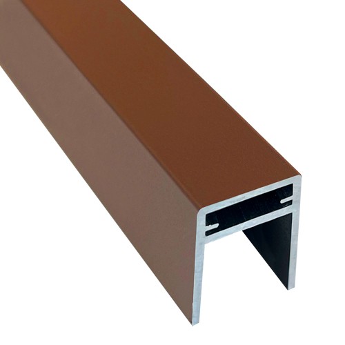 П-профиль Алюминиевый EasyDecking 35x25 Коричневый купить в Борисоглебске