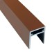 П-профиль Алюминиевый EasyDecking 35x25 Коричневый купить в Борисоглебске