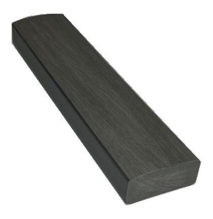 Лавочный брус Ecodecking Некст полнотелый брашированный 70х35 графит купить в Борисоглебске