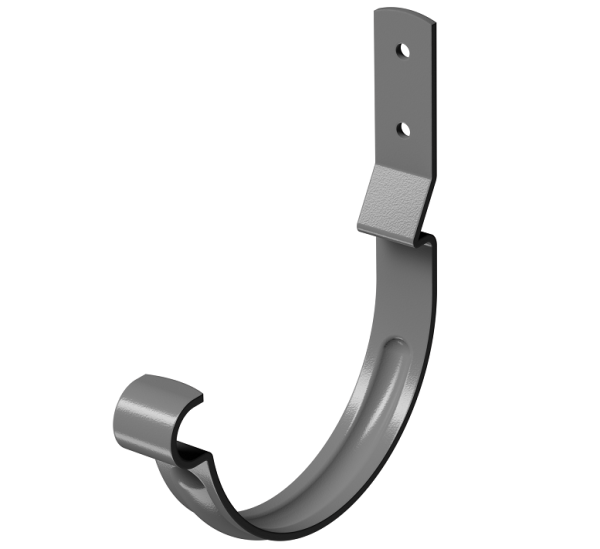 Карнизный крюк короткий (гнутый) D125 Döcke STAL PREMIUM Графит, (RAL 7024) купить в Борисоглебске