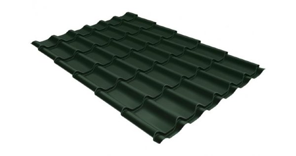 Металлочерепица классик 0,5 Satin RR 11 темно-зеленый купить в Борисоглебске